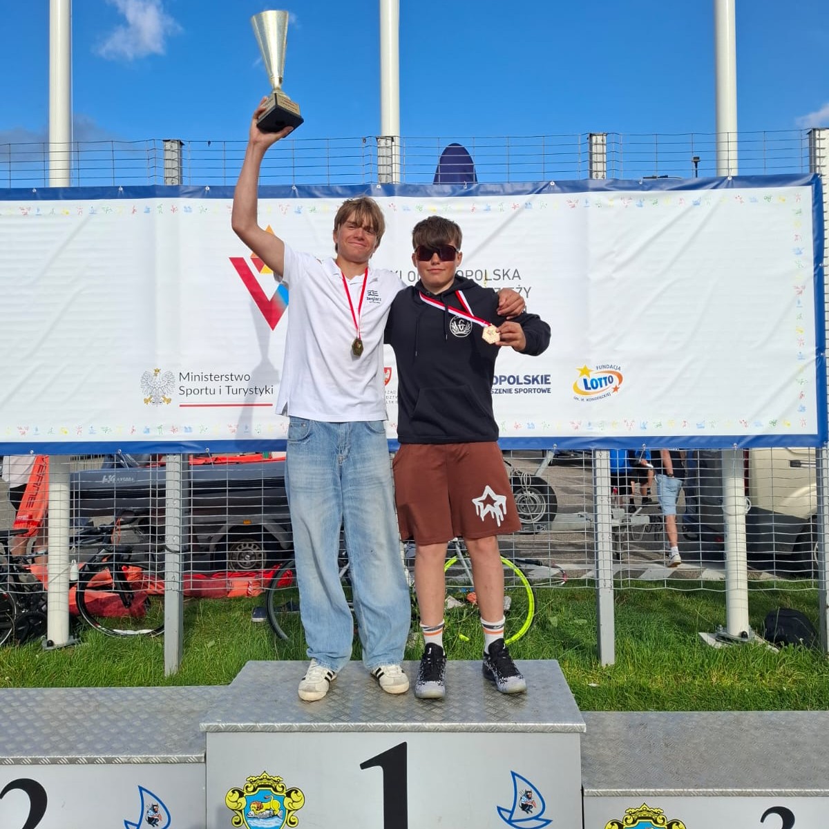 Fot. Klub Wodny Garland/Facebook Piotr na podium