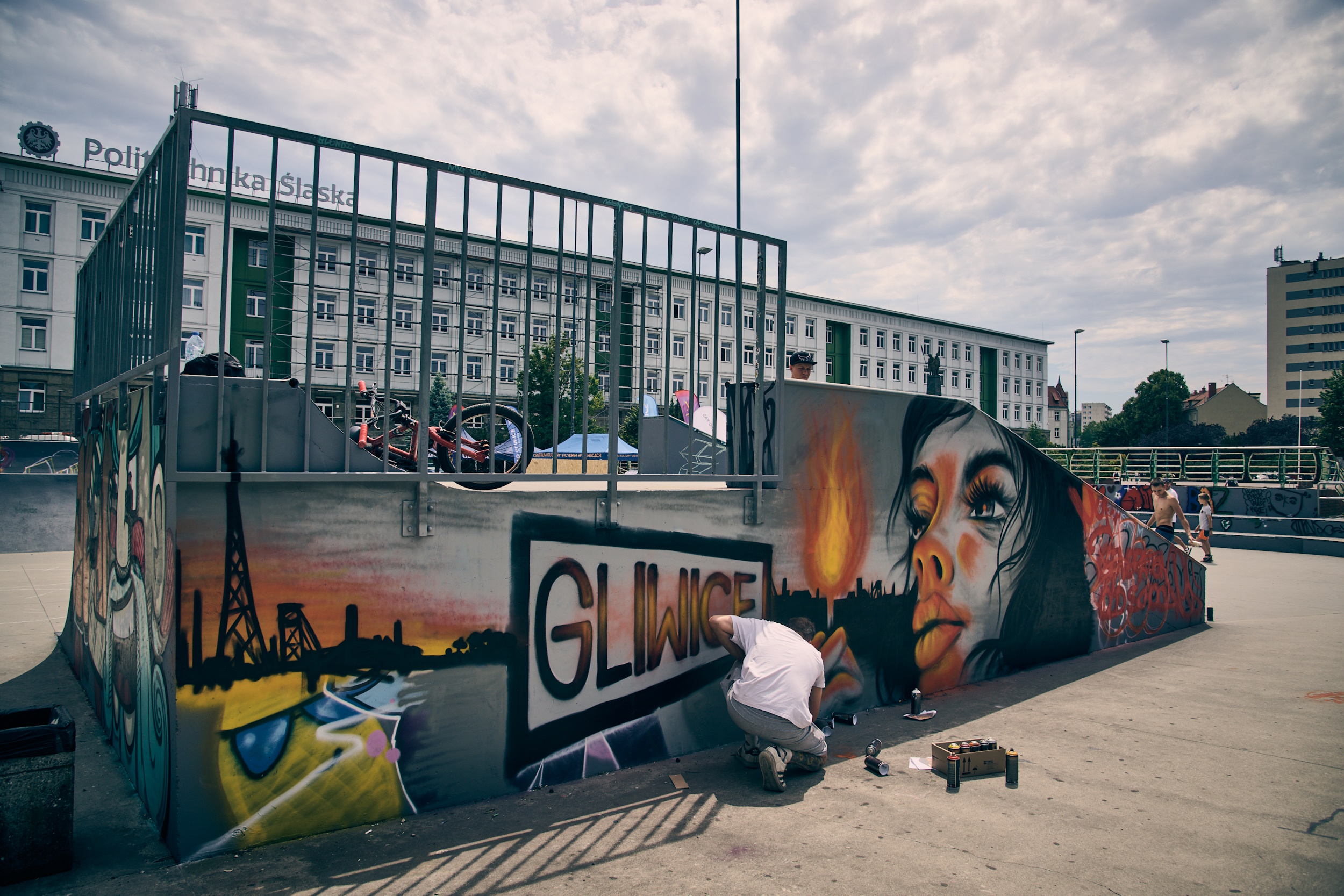 Fot. M. Buksa/ UM w Gliwicach Graffiti na placu Krakowskim