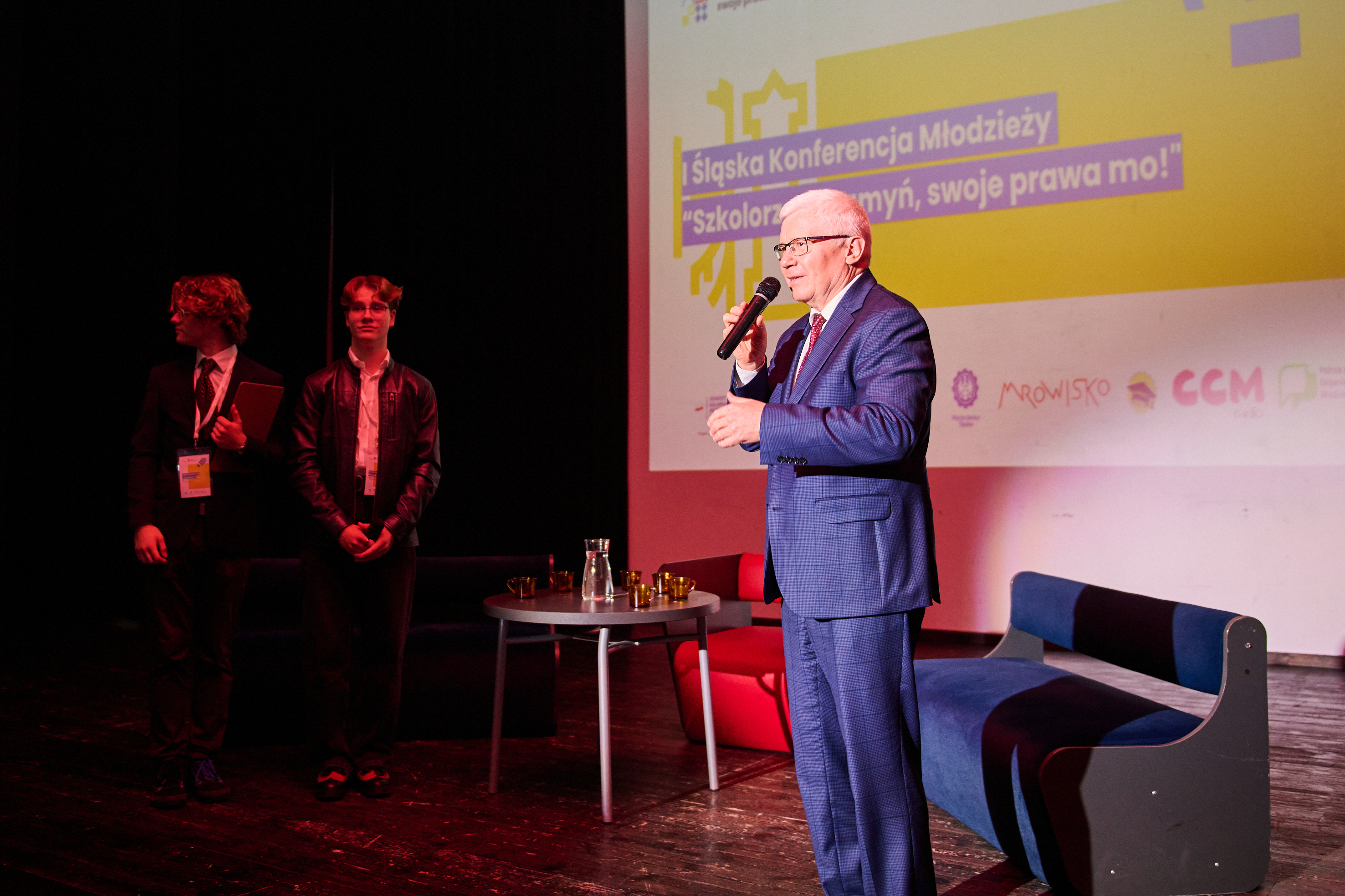 Fot. M.Buksa/UM Gliwice prezydent Gliwic Adam Neumann podczas konferencji w Mrowisku