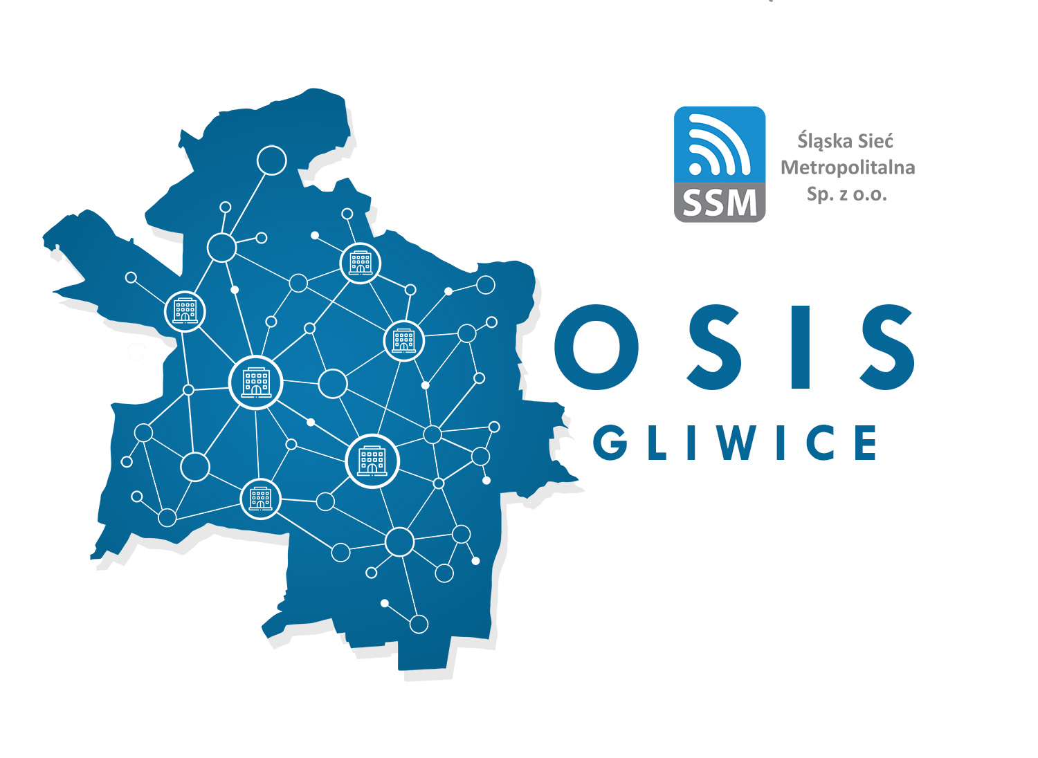 sieć światłowodów Śląskiej Sieci Metropolitalnej