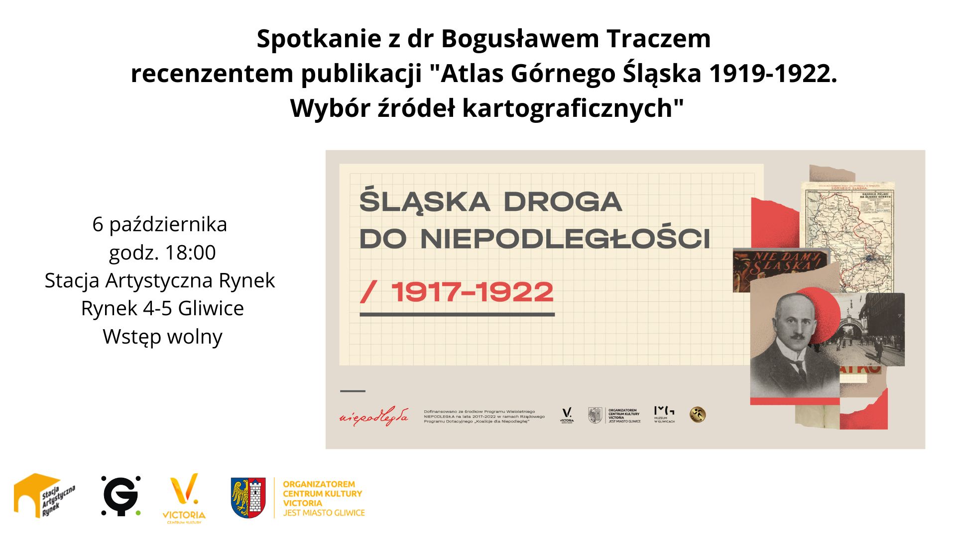 Spotkanie z dr Bogusławem Traczem | "Atlas Górnego Śląska 1919-1922. Wybór źródeł kartograficznych"