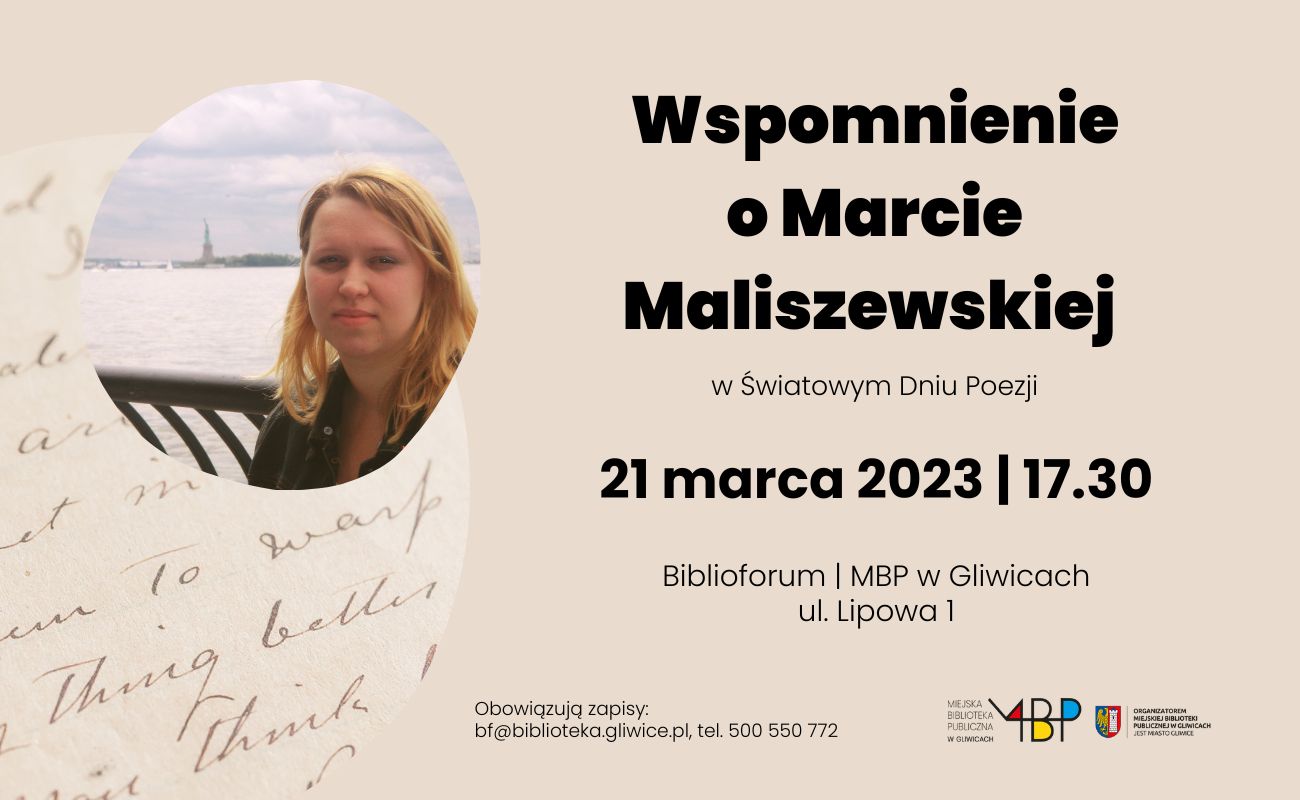 ŚWIATOWY DZIEŃ POEZJI – WSPOMNIENIE O MARCIE MALISZEWSKIEJ