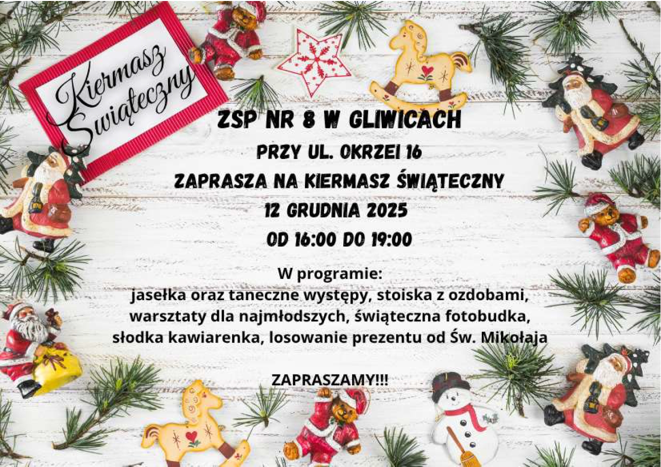 Kiermasz w ZSP8 plakat