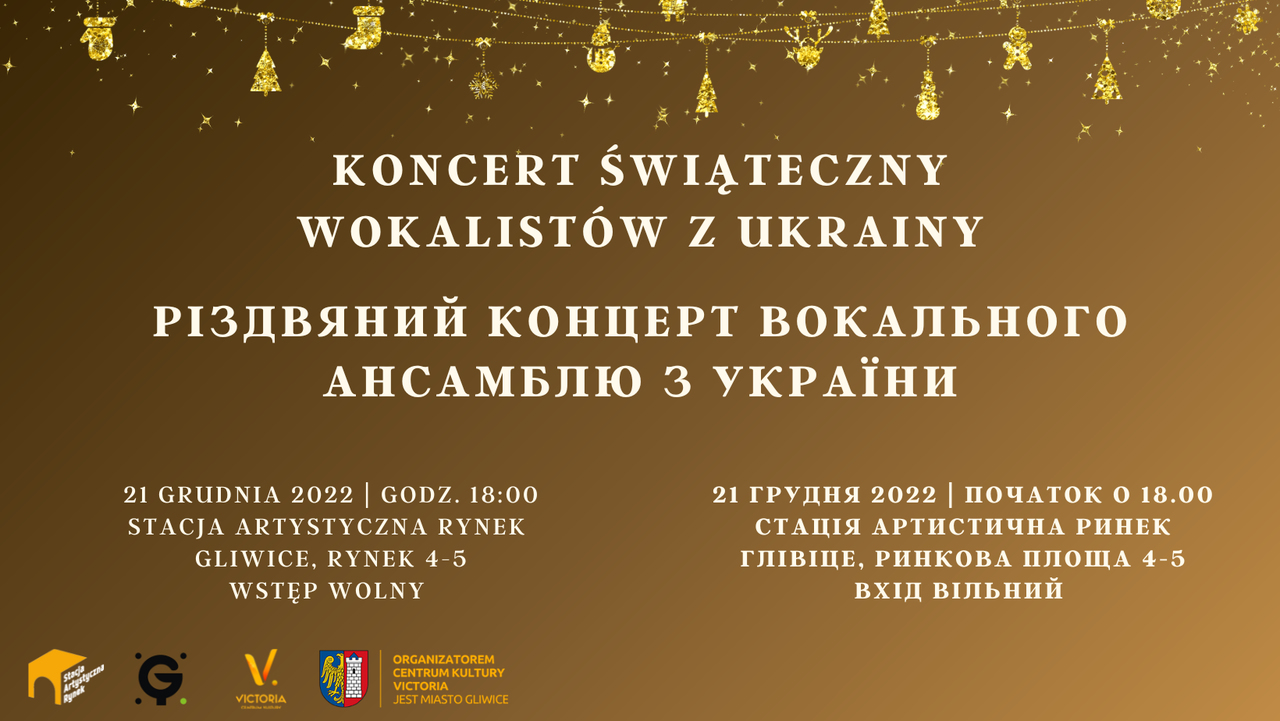 Koncert świąteczny w wykonaniu zespołu wokalnego z Ukrainy
