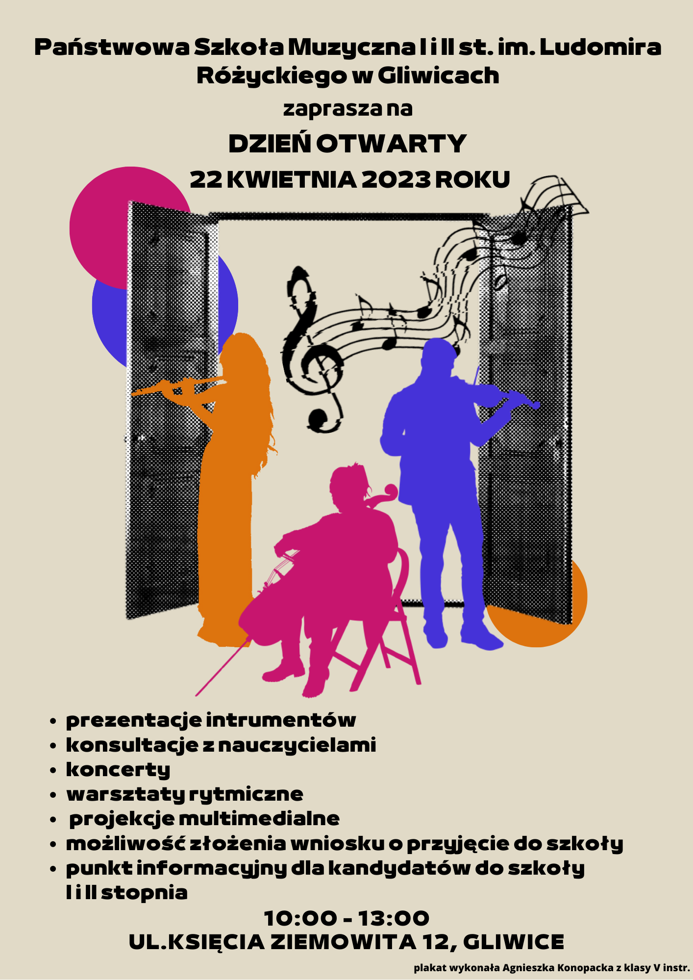 Dzień Otwarty Państwowej Szkoły Muzycznej I i II st. im. Ludomira Różyckiego w Gliwicach