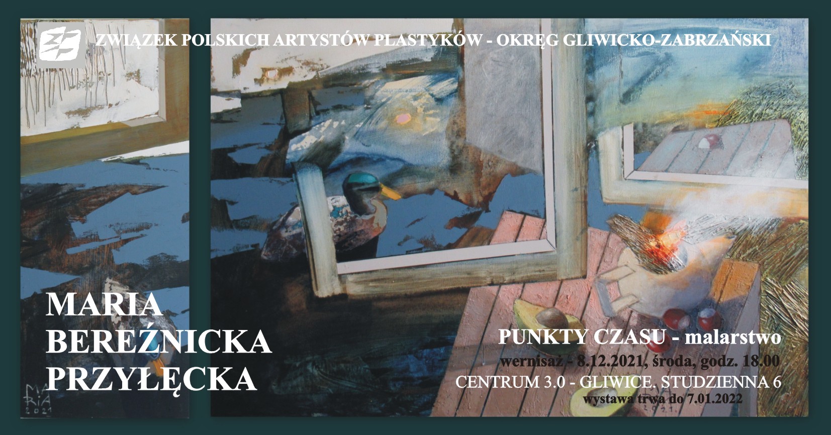 Maria Bereźnicka-Przyłęcka - "PUNKTY CZASU" - malarstwo