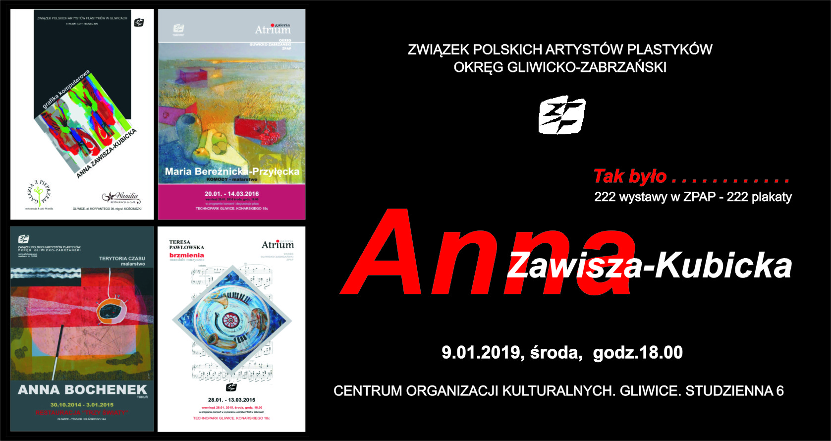 "222/12" - Anna Zawisza-Kubicka, plakat