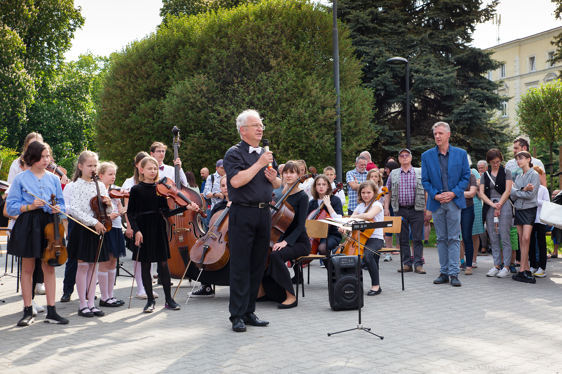 Koncert uczniów PSM w Parku Mickiewicza