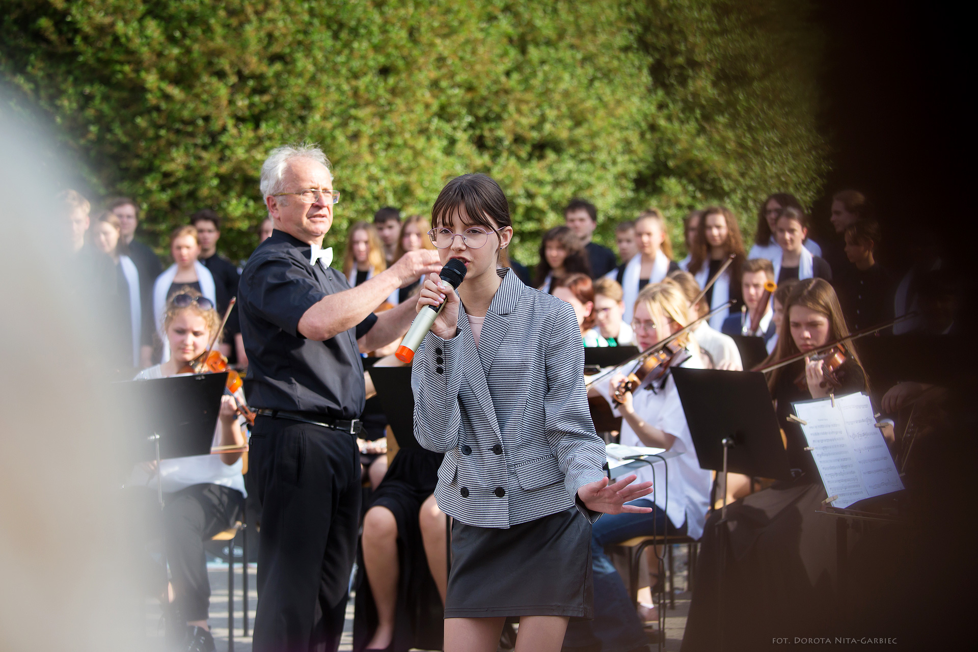 Koncert uczniów PSM w Parku Mickiewicza