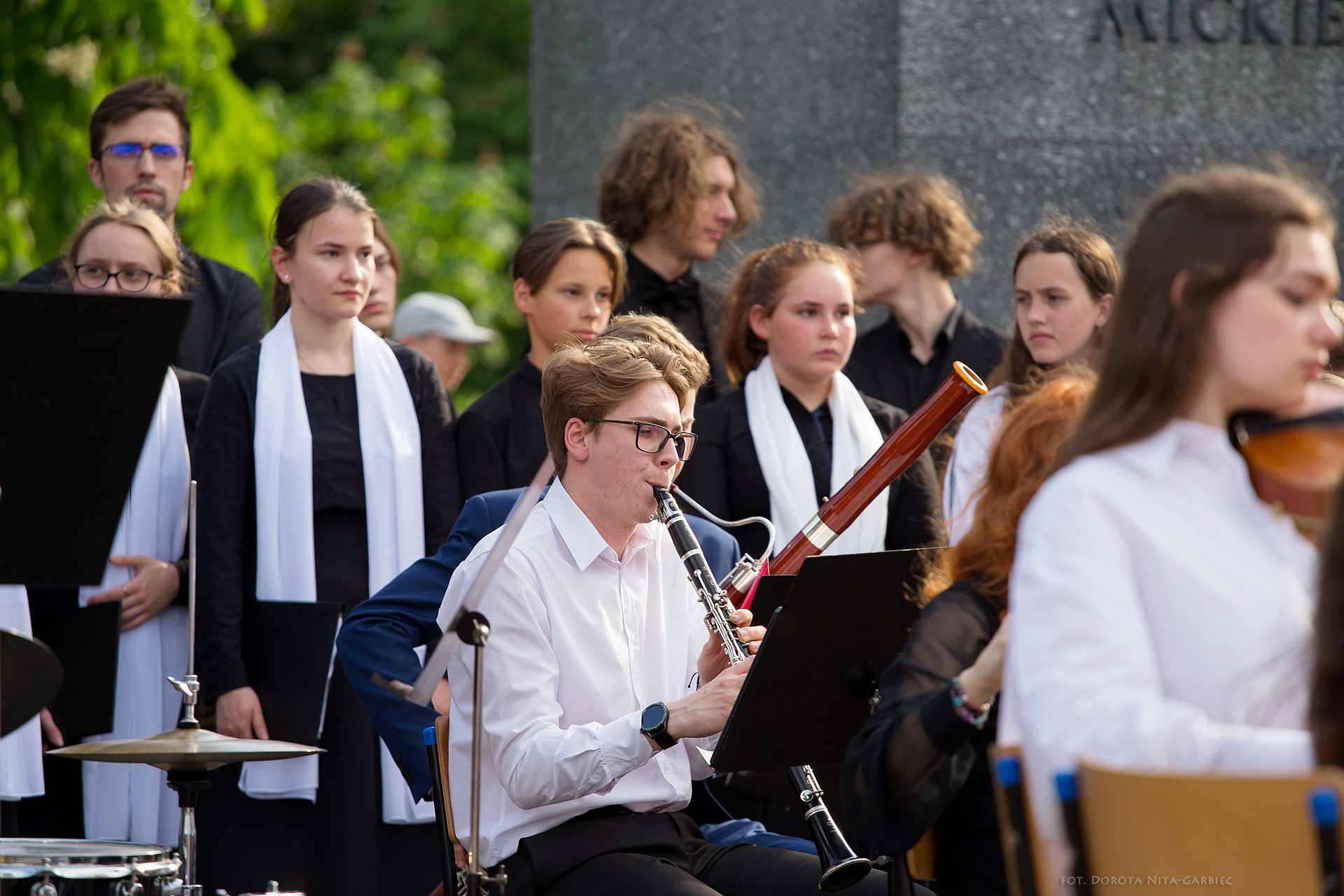 Koncert uczniów PSM w Parku Mickiewicza