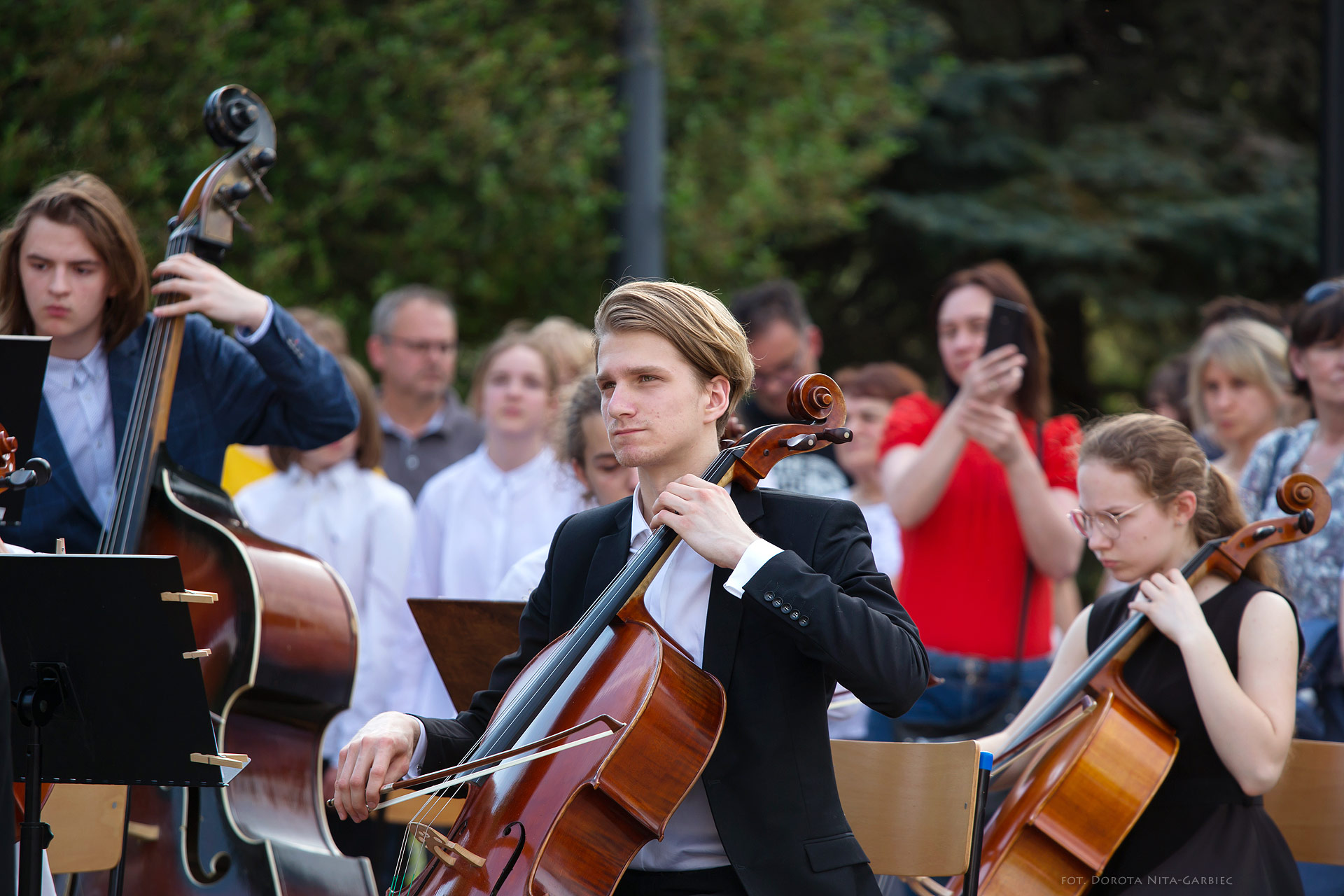 Koncert uczniów PSM w Parku Mickiewicza