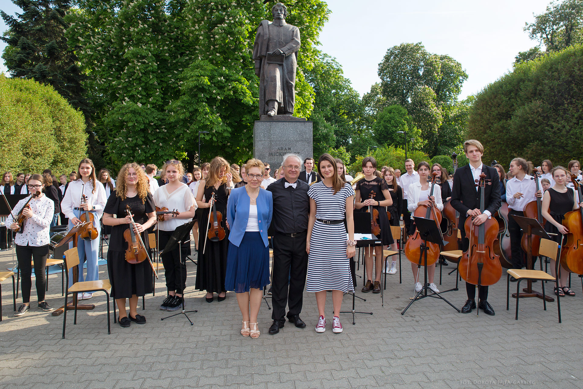 Koncert uczniów PSM w Parku Mickiewicza