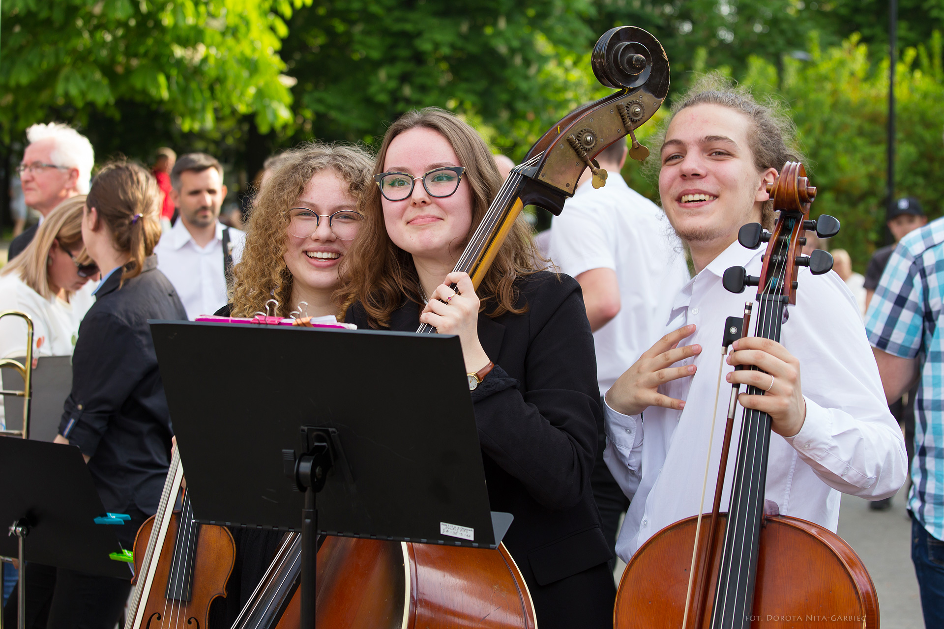 Koncert uczniów PSM w Parku Mickiewicza