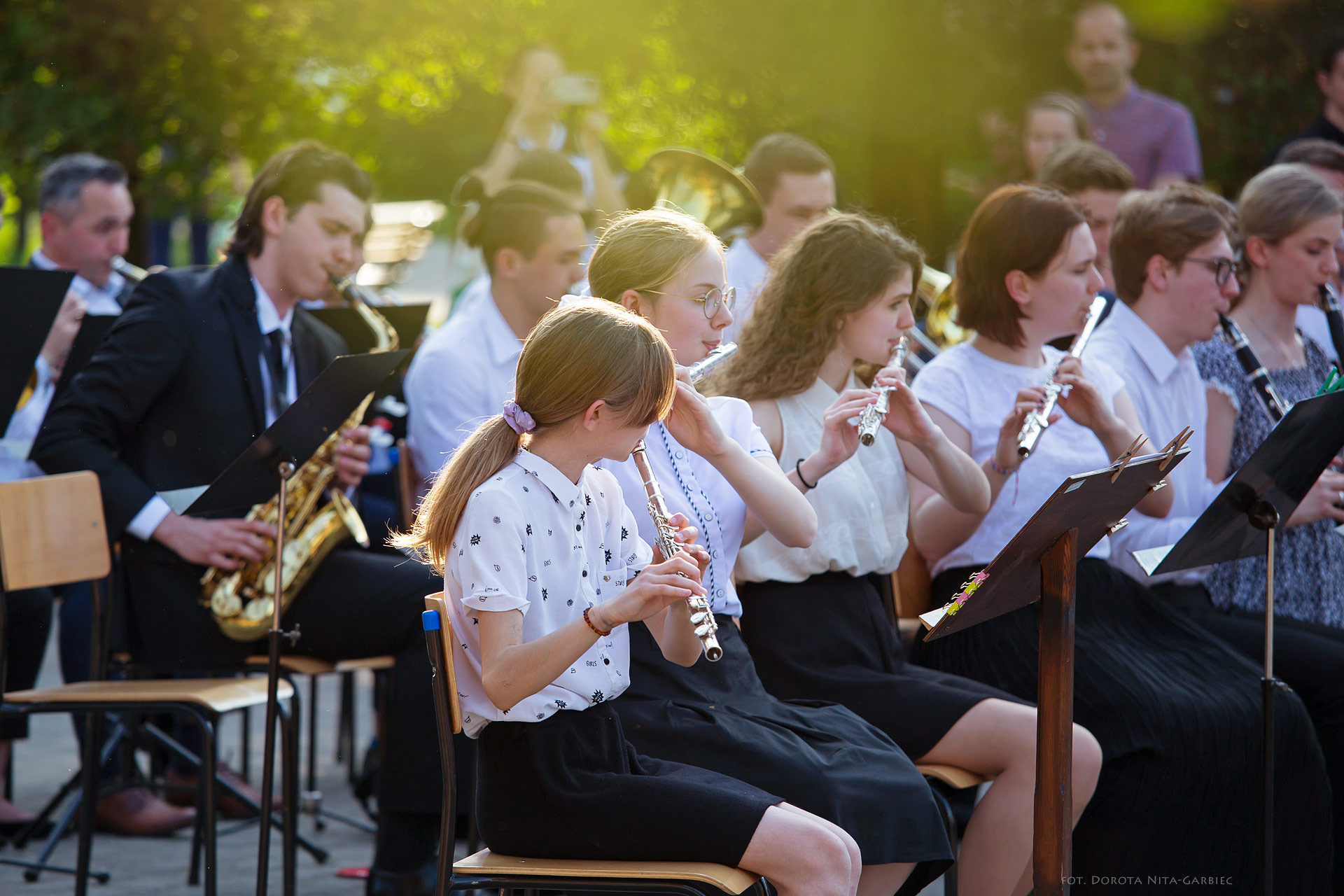 Koncert uczniów PSM w Parku Mickiewicza