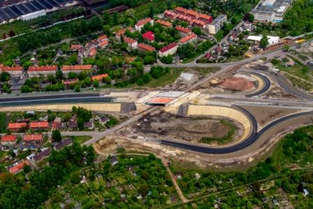 Drogowa Trasa Śirednicowa, węzł Królewskiej Tamy