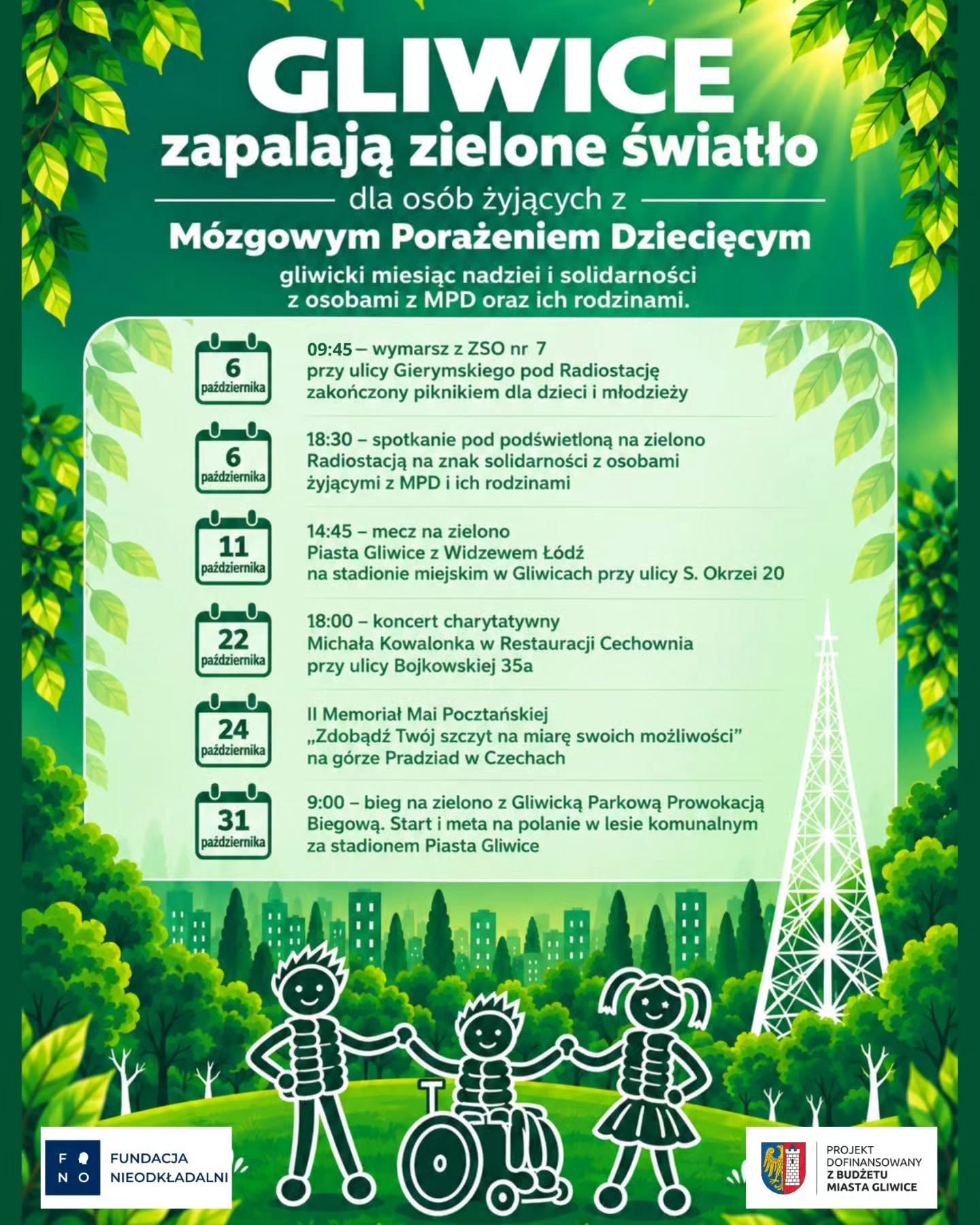 plakat z rozpiską wydarzeń