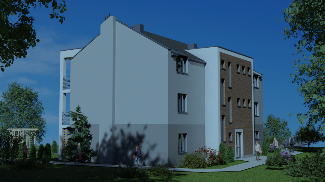 Przy Anny Jagiellonki 8 miasto połączy gruntowną modernizację istniejącego domu z 6 mieszkaniami z budową 9 nowych lokali