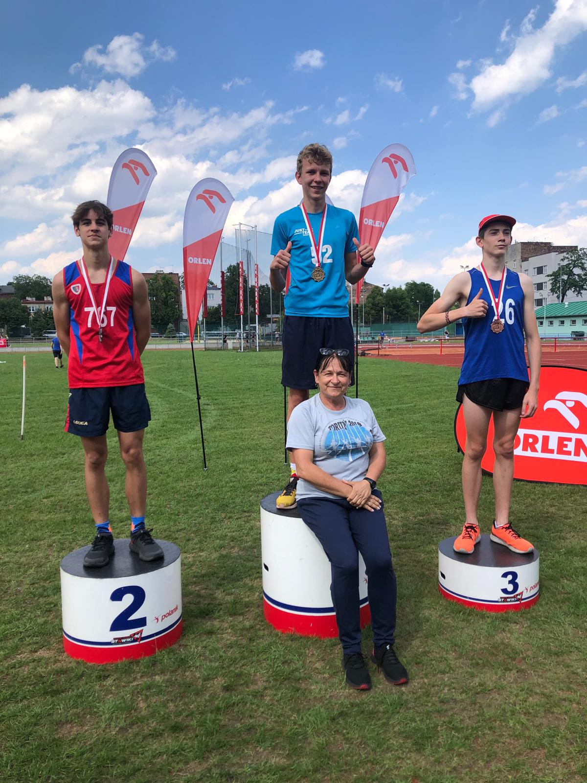 Kacper Kacperski na 2. miejscu podium