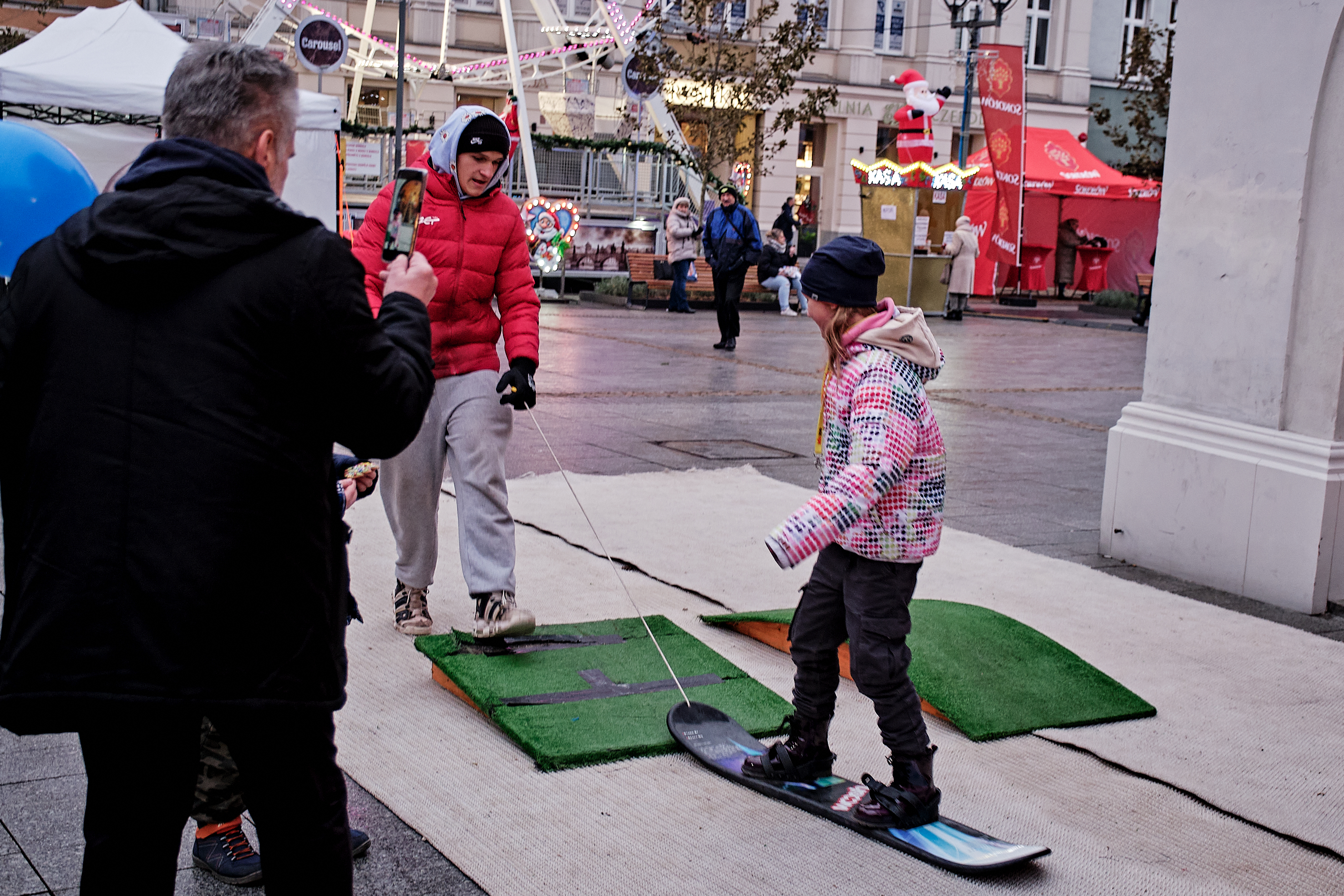 Mikołajowy snowboard