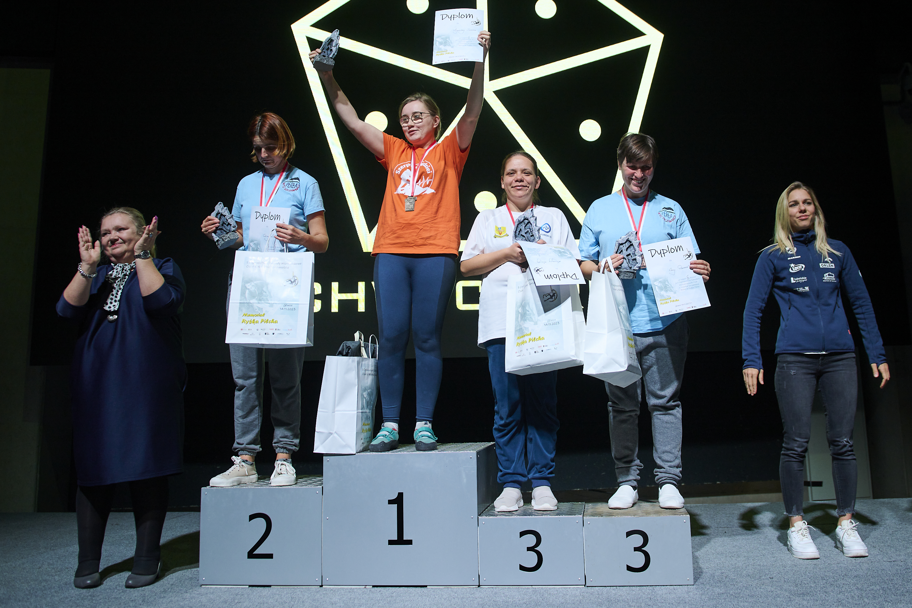 Fot. M.Buksa/UM Gliwice Wspinacze z niepełną sprawnością na podium
