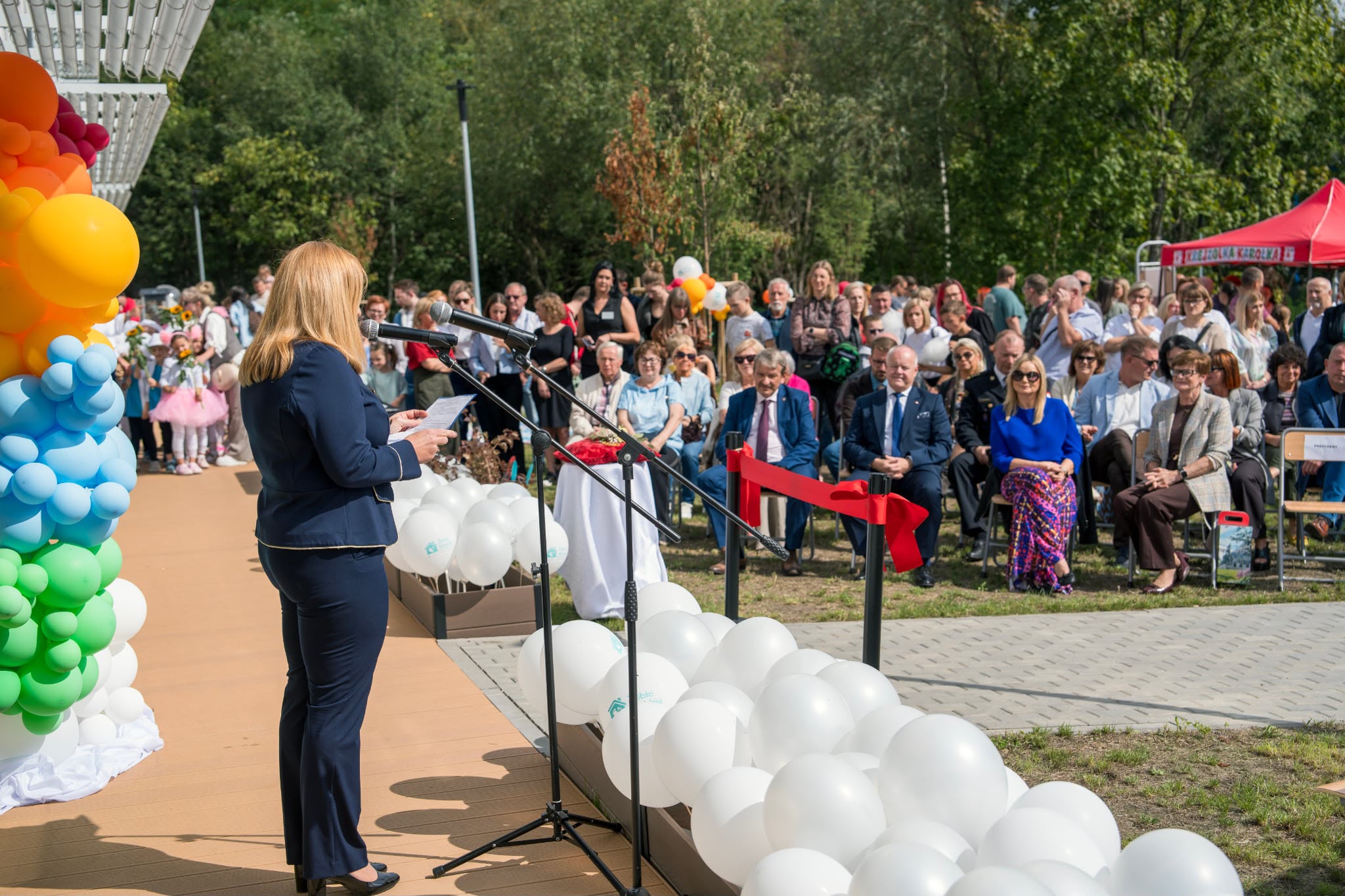 prezydent przemawia na otwarciu