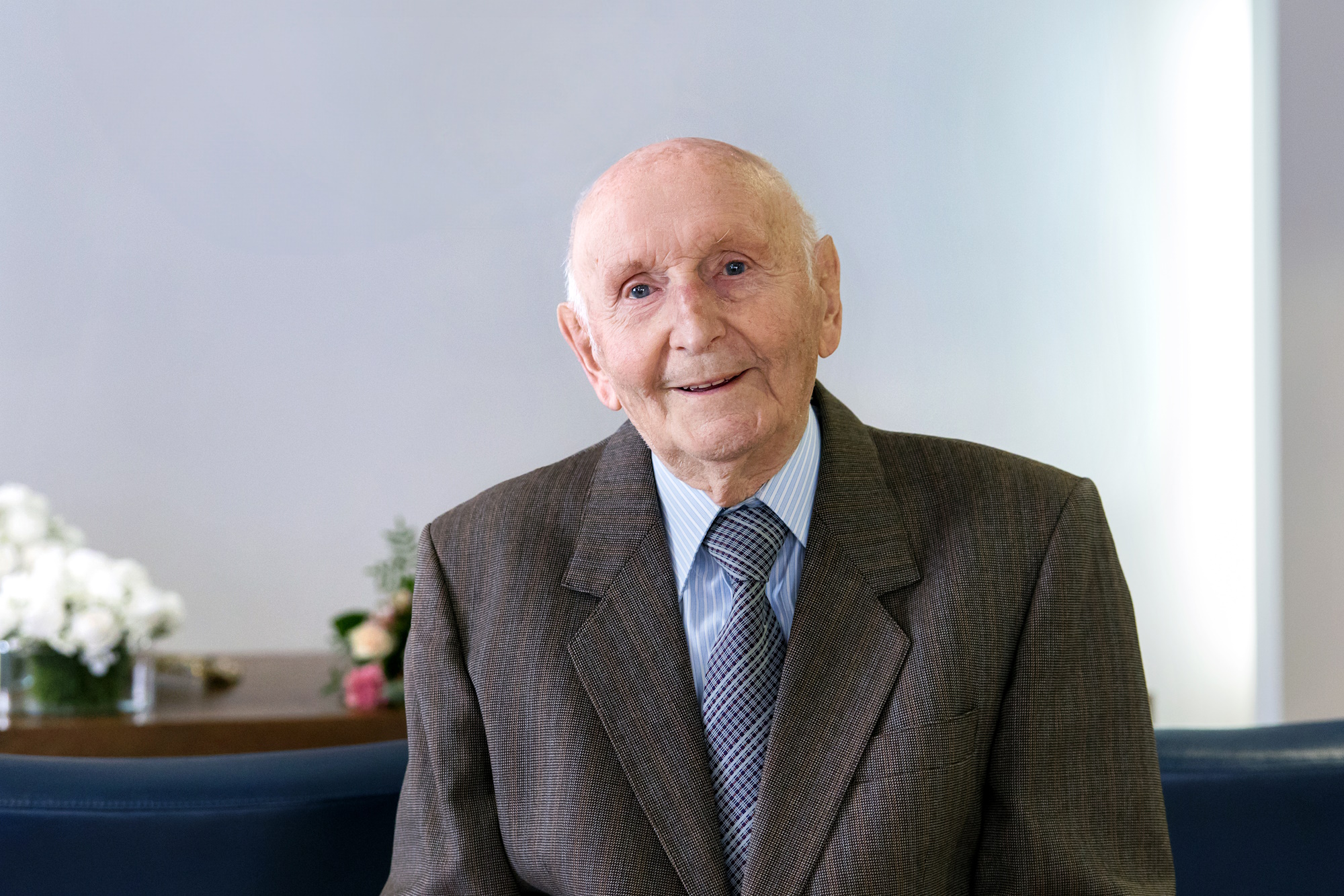 Pan Wojciech Korandy świętował wraz z żoną Wandą 70-lecie pożycia małżeńskiego oraz setne urodziny. Fot. D.Nita-Garbiec/UM Gliwice Wojciech Korandy