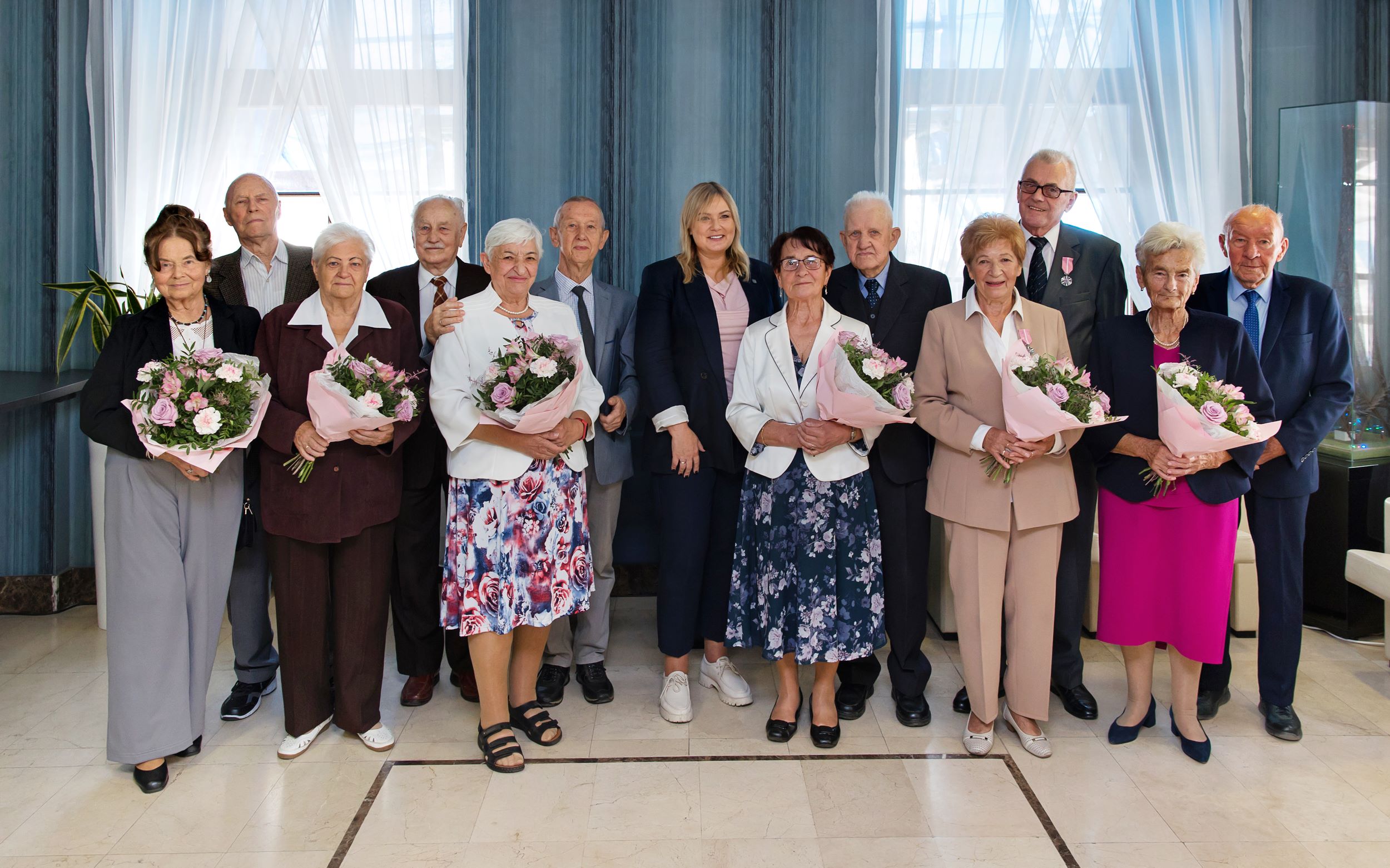 Fot. D.Nita-Garbiec/UM Gliwice pary małżeńskie z prezydent Katarzyną Kuczyńską-Budką