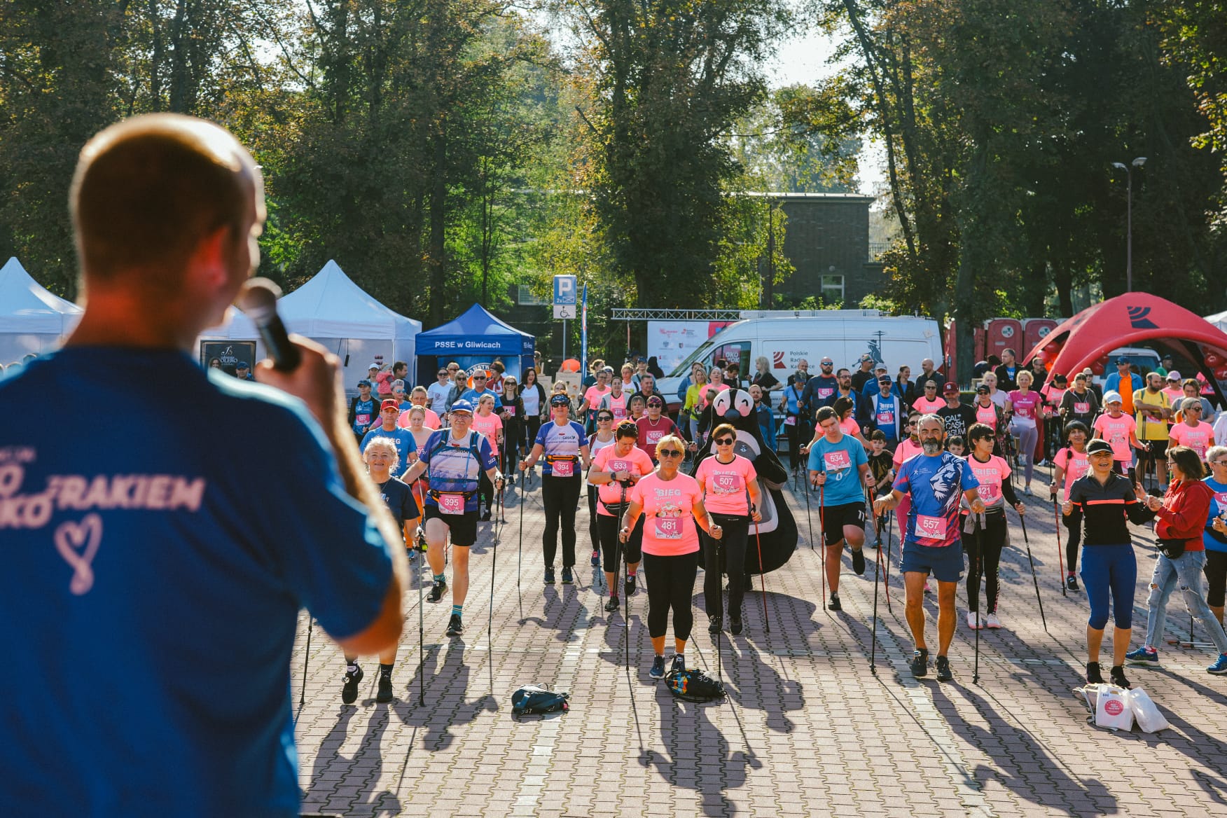 Fot. M.Baranowski/UM Gliwice rozgrzewka przed biegiem