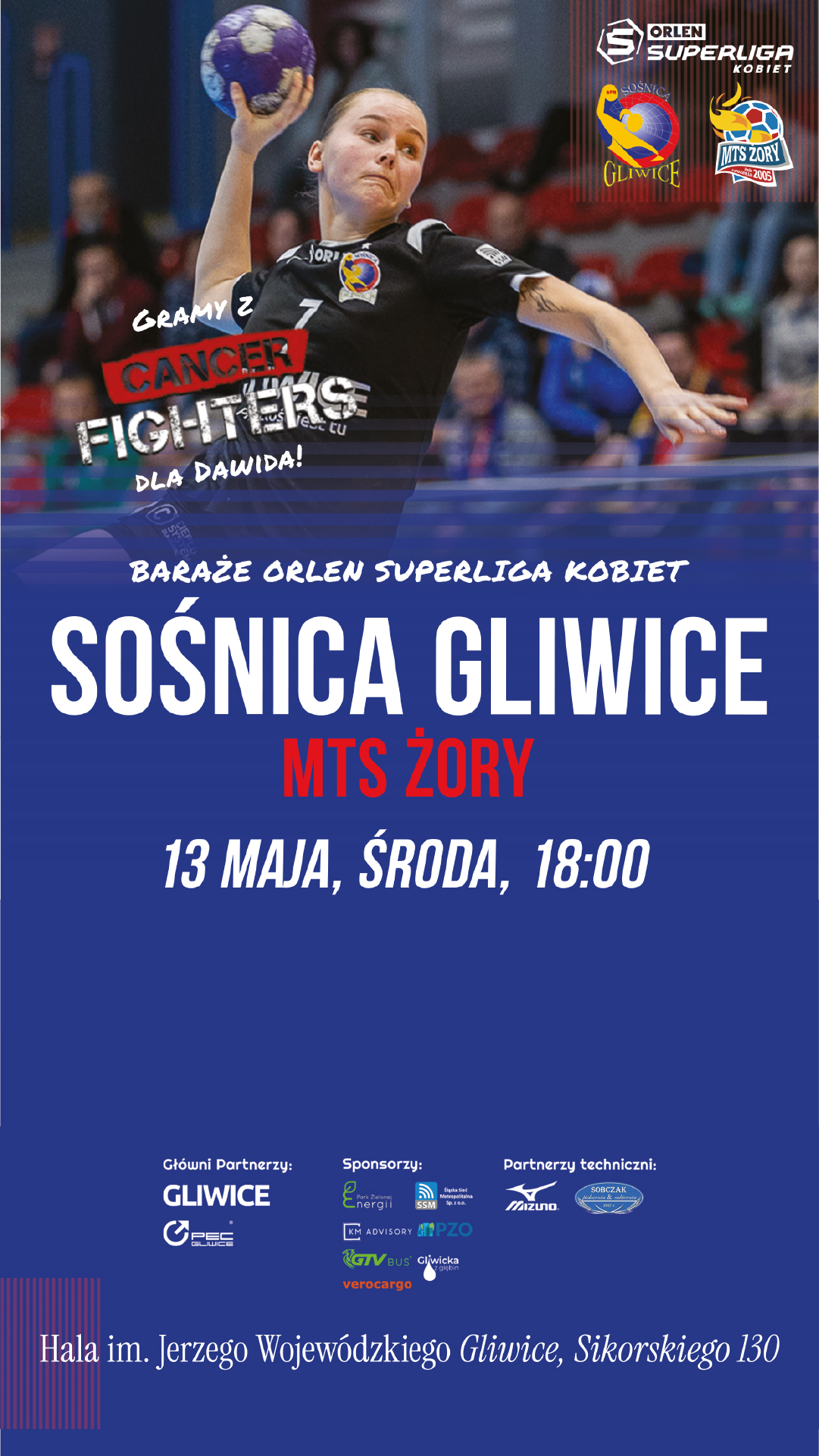 Totem promujący mecz
