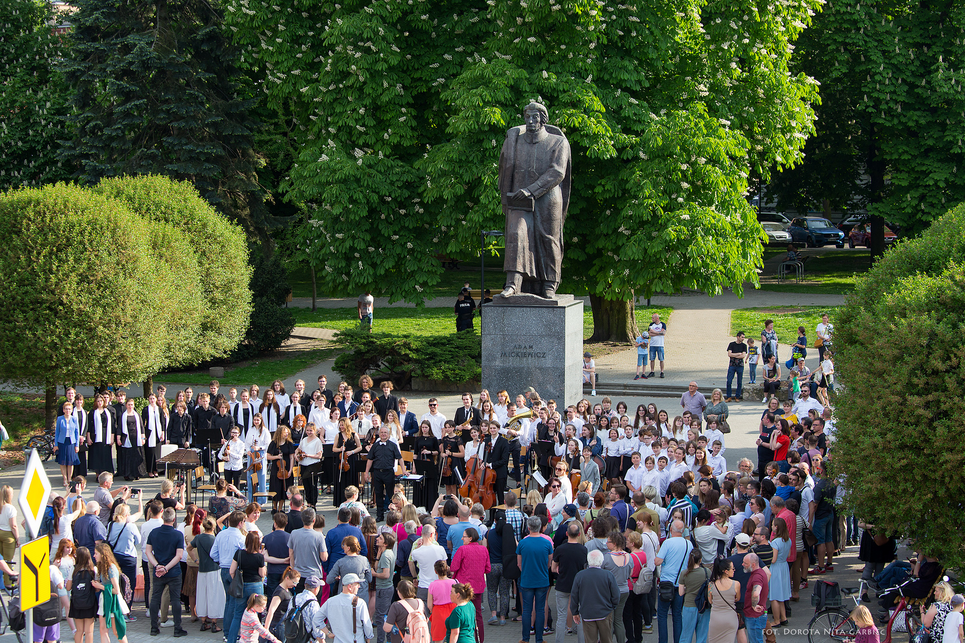 Koncert uczniów PSM w Parku Mickiewicza