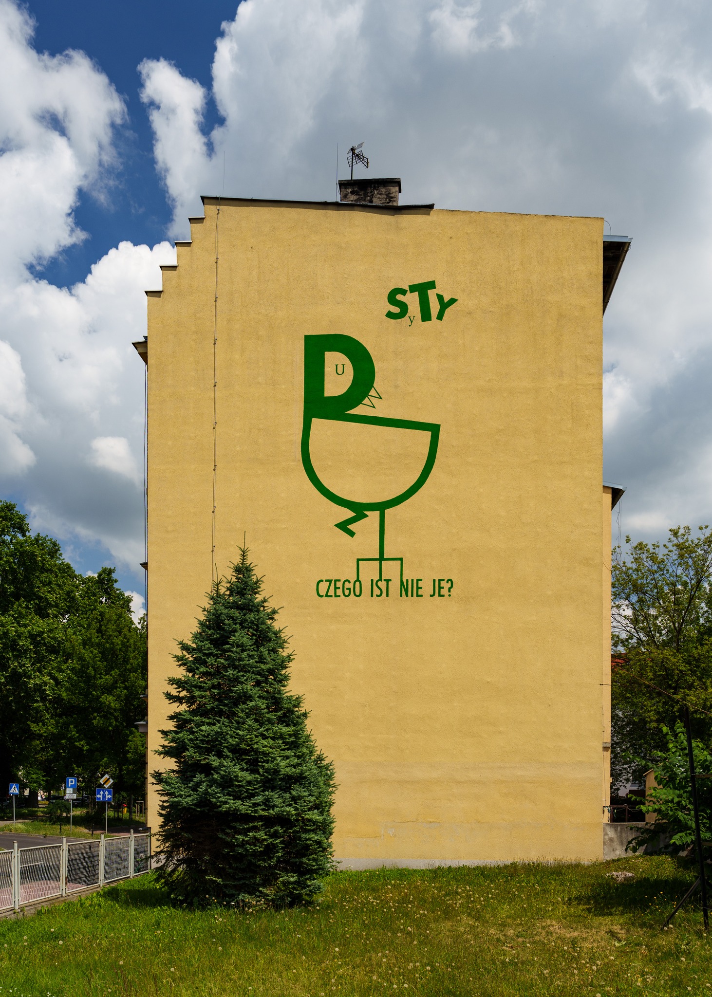 Mural przy ul. Nowy Świat 19