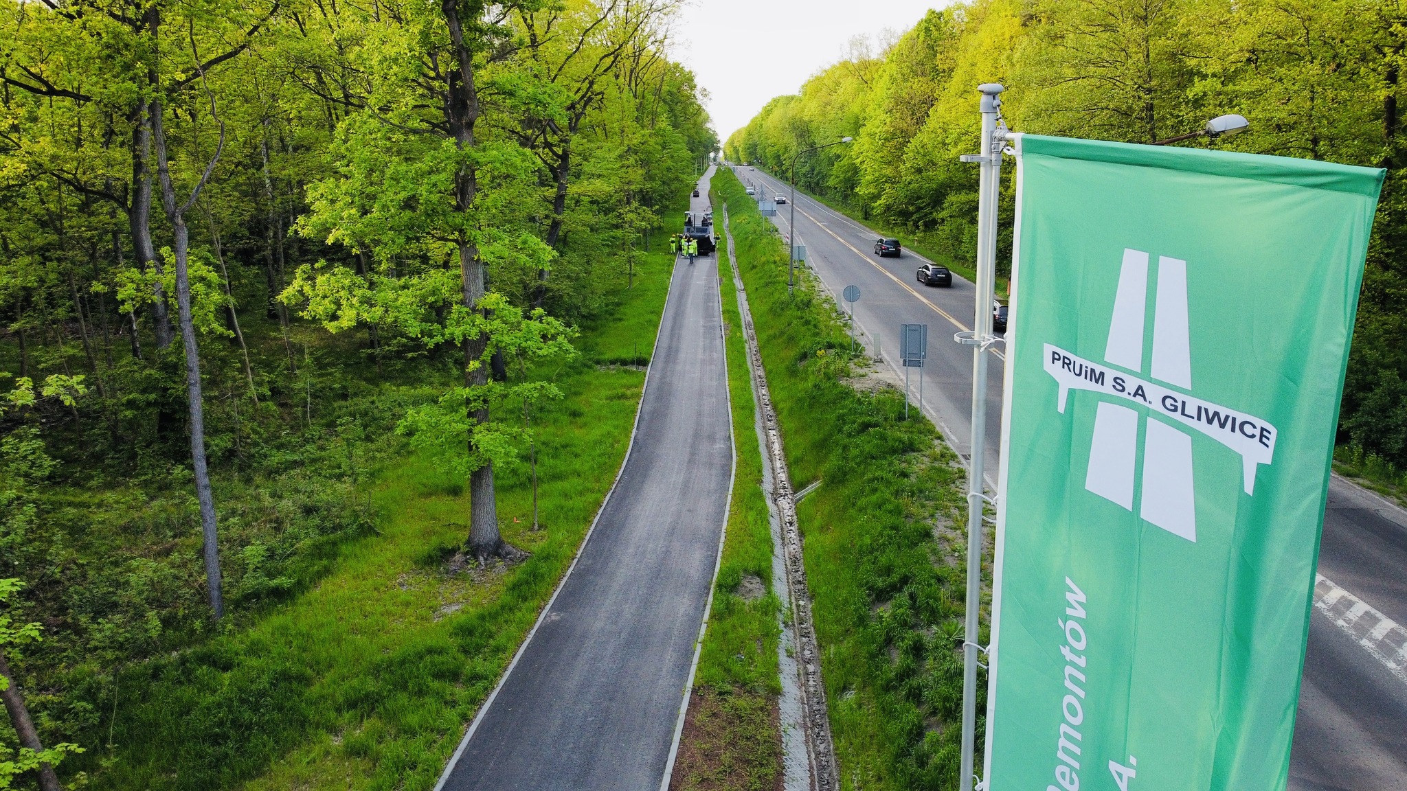 Budujemy drogę rowerową wzdłuż ulicy Toszeckiej. Będą zmiany w rejonie stacji Shell