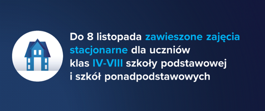 Zawieszenie zajęć stacjonarnych w szkołach dla uczniów powyżej 10 roku życia