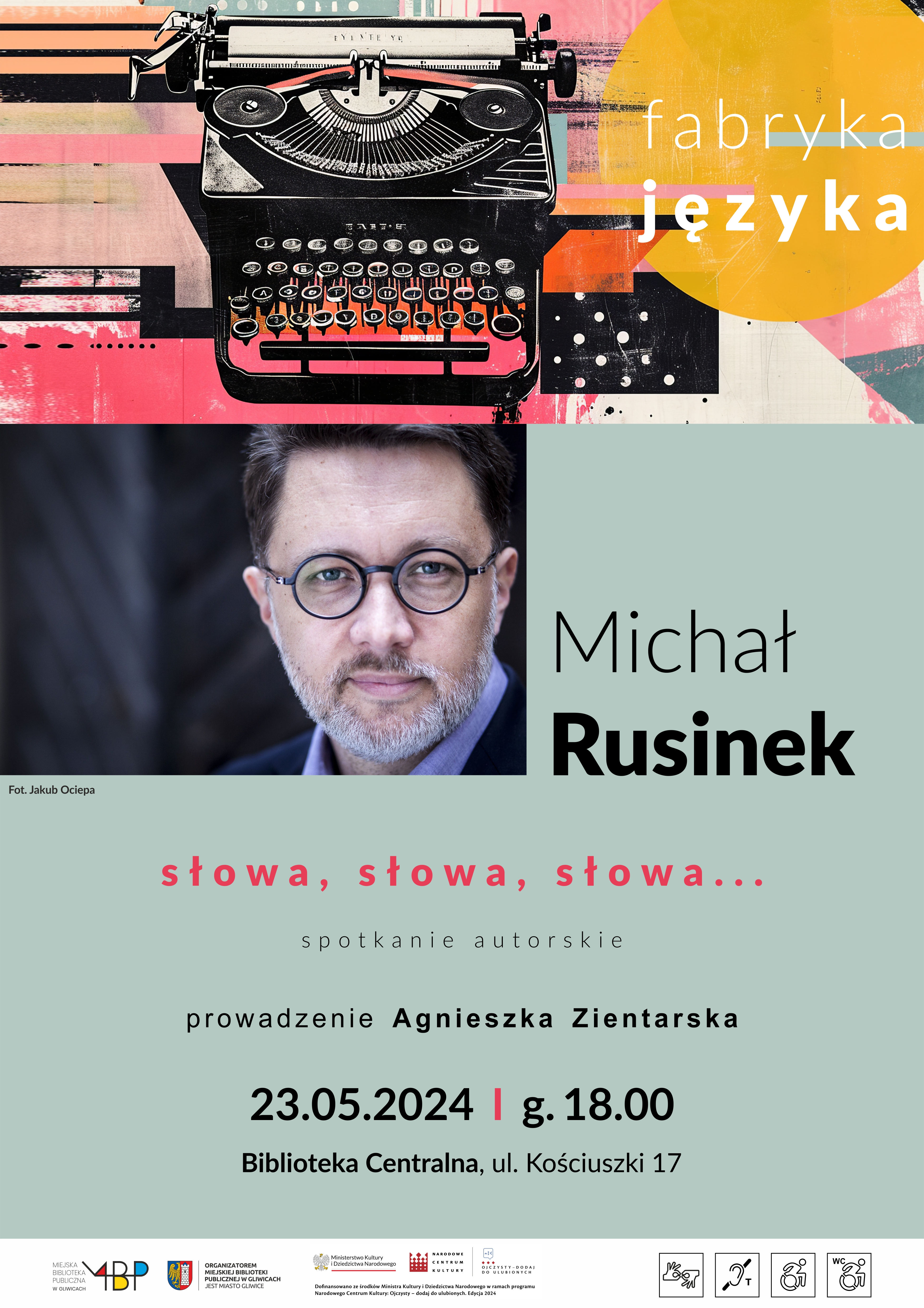 Michał Rusinek w gliwickiej Fabryce języka