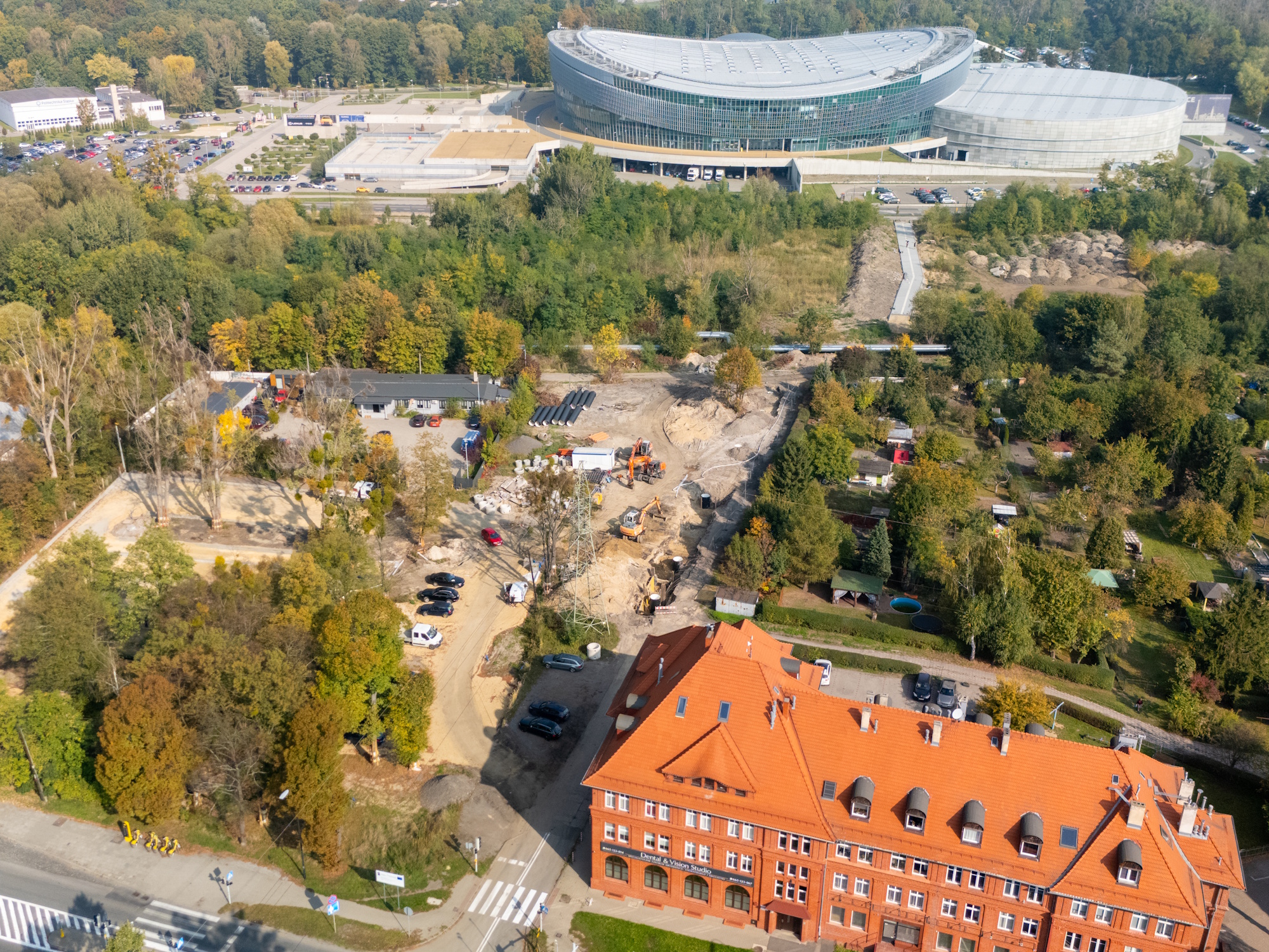 Węzeł Gliwice-Arena ułatwi pozostawienie auta na obrzeżu miasta i dalszą podróż autobusem lub rowerem