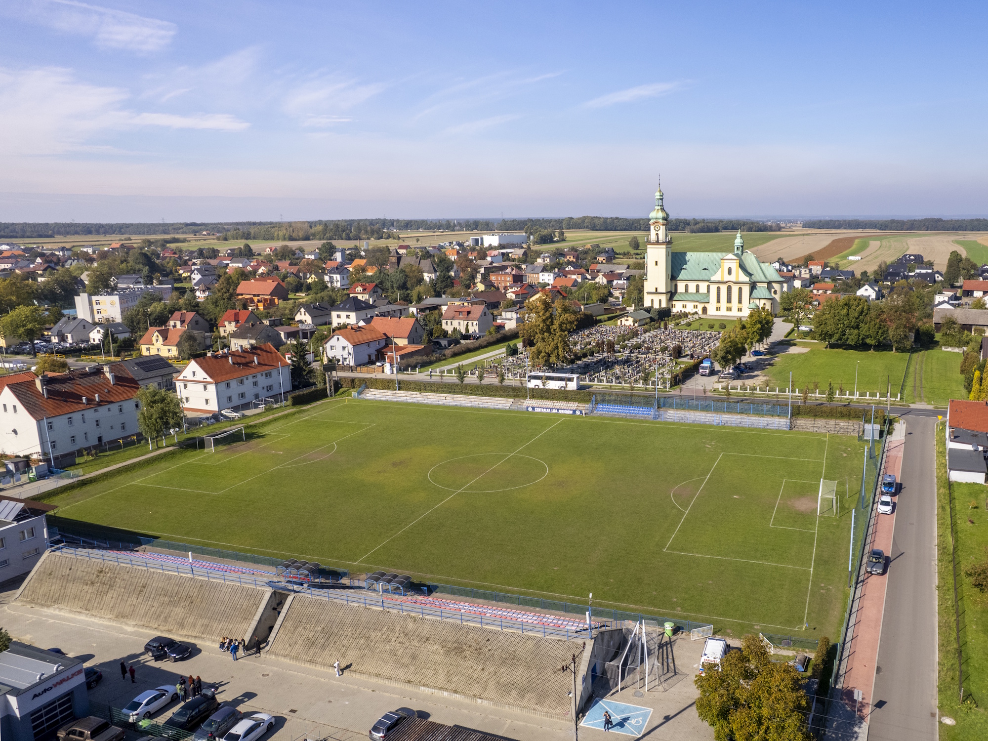 Kompleks nowych boisk przy ul. Fizyków powstanie nieopodal stadionu piłkarskiego Carbo Gliwice mieszczącego się przy ul. Daszyńskiego (na zdjęciu) Fot. F.Zobawa/UM Gliwice