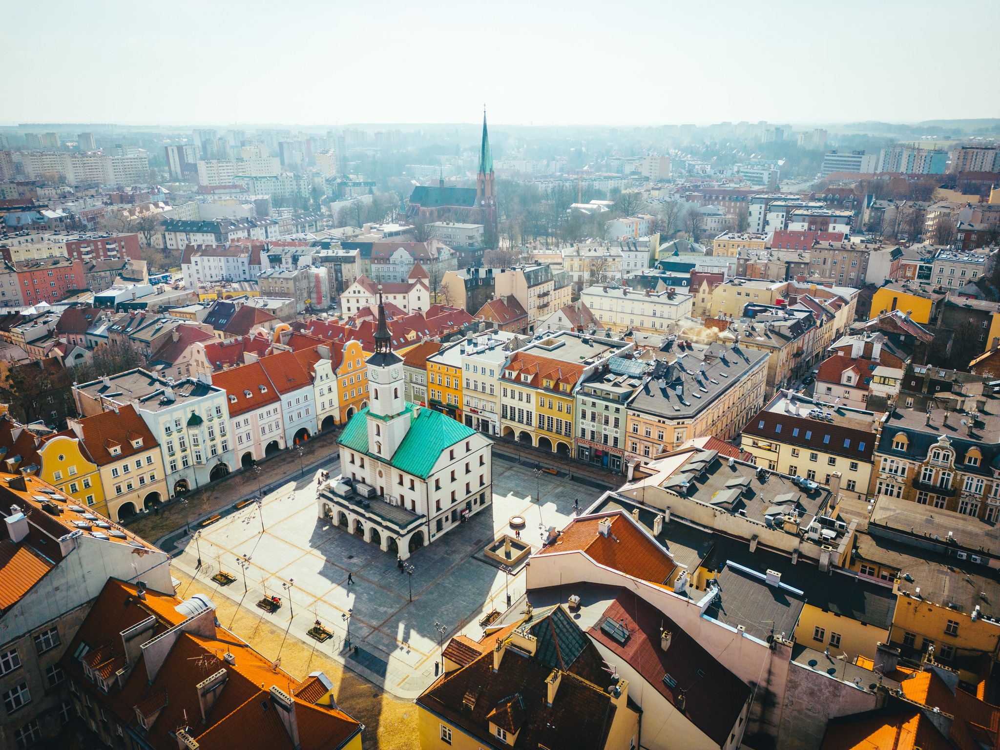 panorama gliwickiego śródmieścia