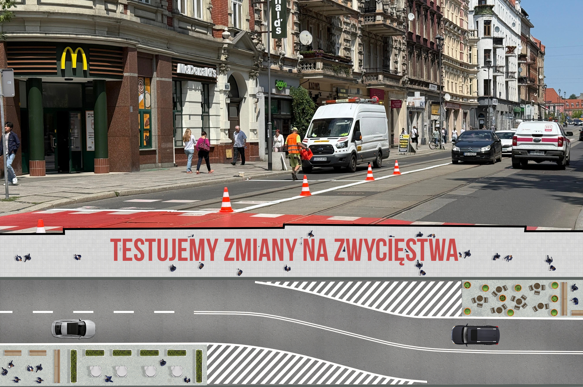 Gliwiczanie testują zmiany na Zwycięstwa. Biuro Urbanisty Miasta czeka na opinie!