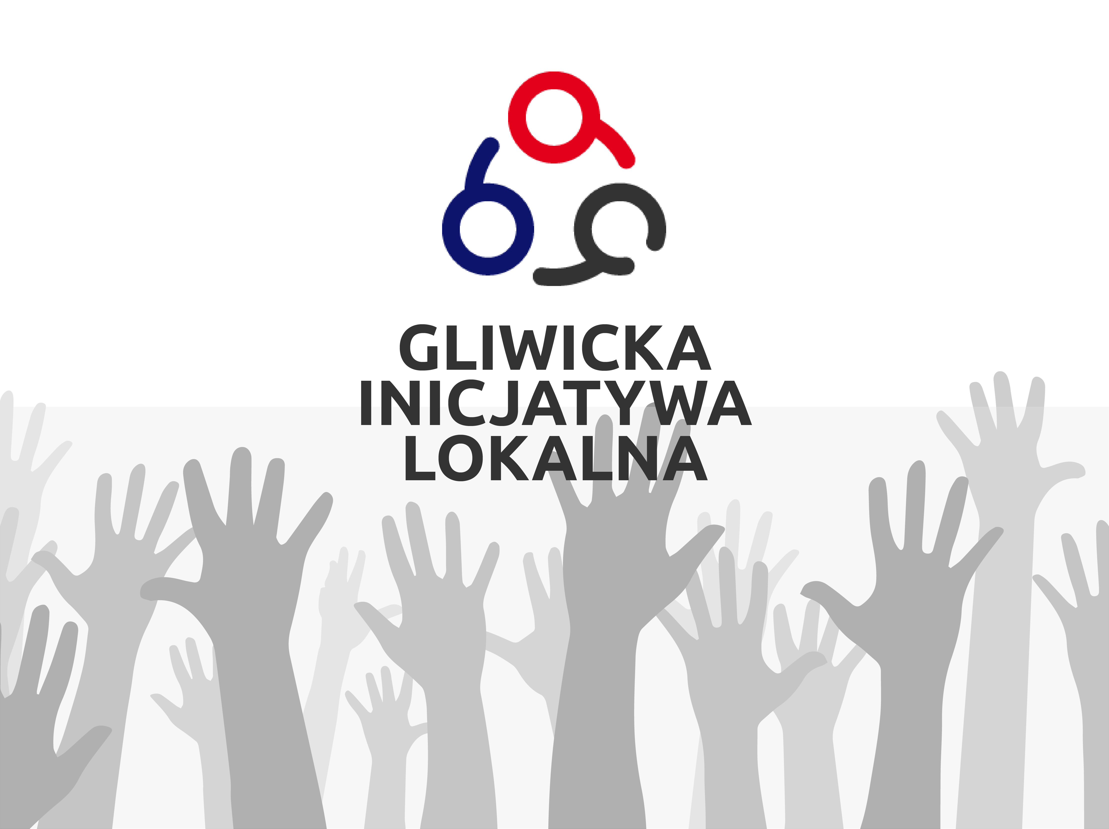 Plakat z napisem Gliwicka Inicjatywa Lokalna