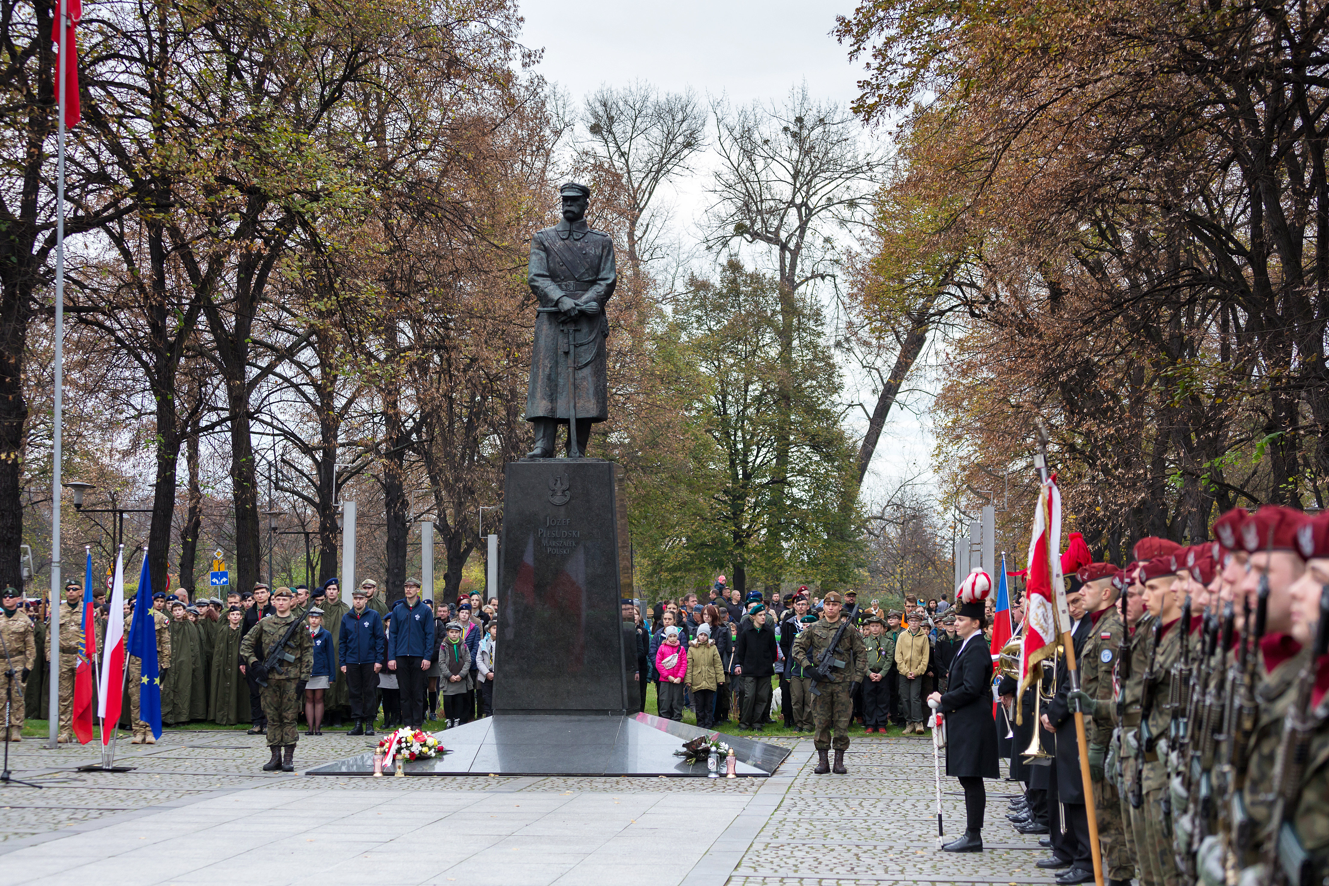 na placu Piłsudskiego