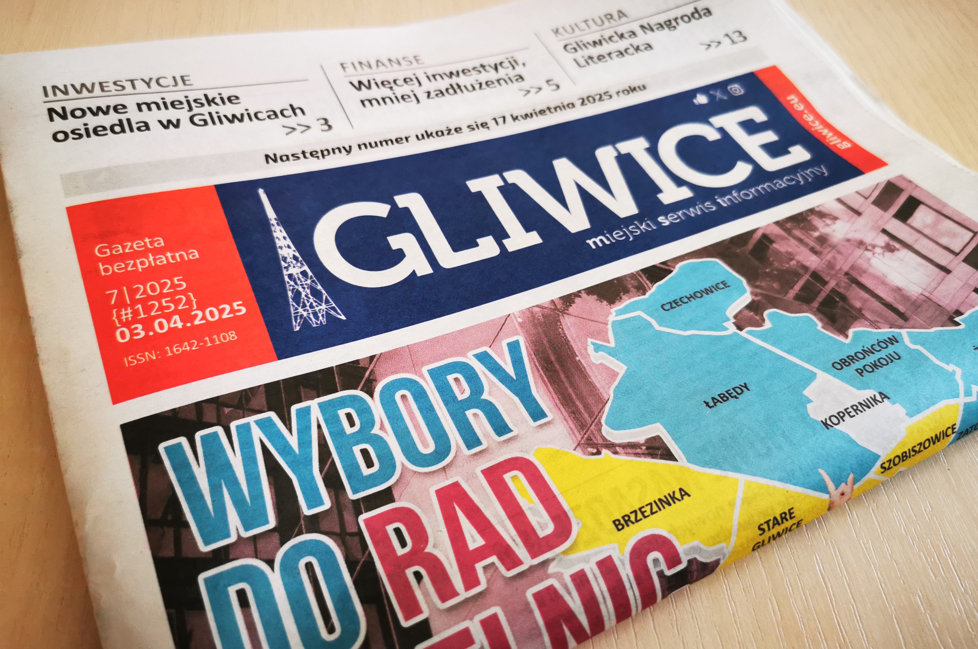 Fragment okładki Miejskiego Serwisu Informacyjnego - Gliwice