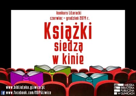 Książki siedzą w kinie