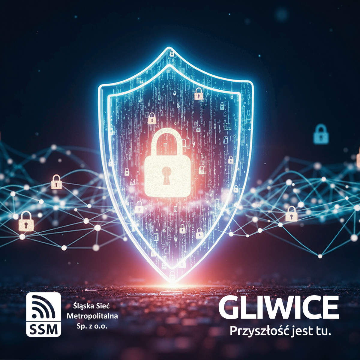 Grafika z cybertarczą