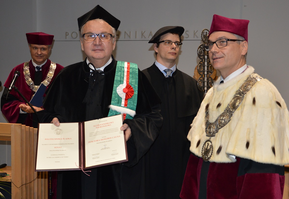 Prof. Aleksander Sieroń doktorem honoris causa Politechniki Śląskiej