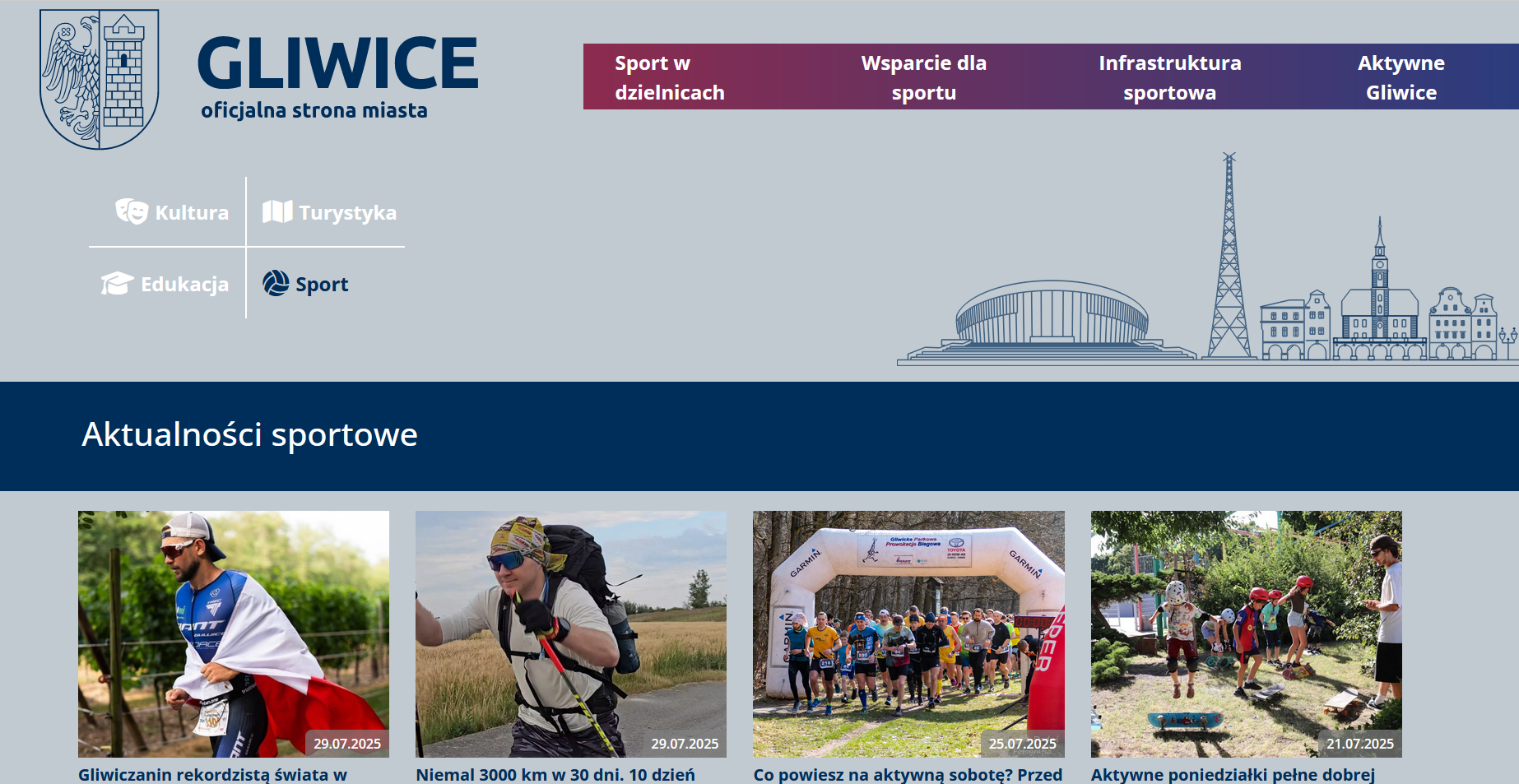 Gratka dla fanów gliwickiego sportu. Nowa zakładka: sport.gliwice.eu